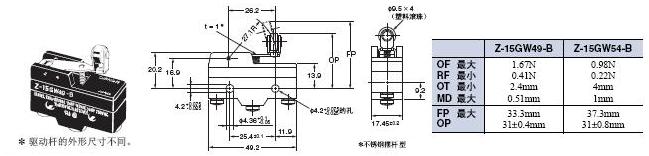 Z 外形尺寸 39 Z-15GW49-B_Dim