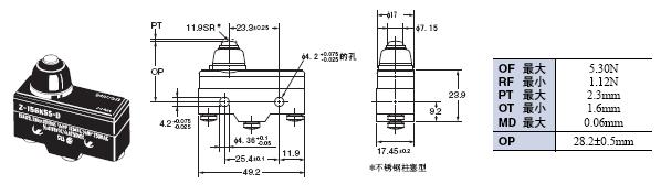 Z 外形尺寸 63 Z-15GK55-B_Dim