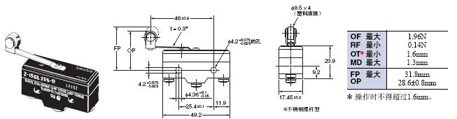 Z 外形尺寸 75 Z-15GL255-B_Dim