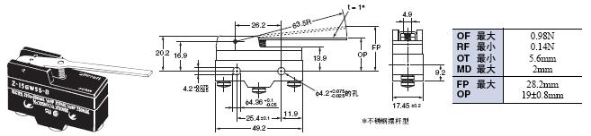 Z 外形尺寸 81 Z-15GW55-B_Dim