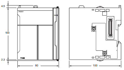 NX701-□□□□ 外形尺寸 2 