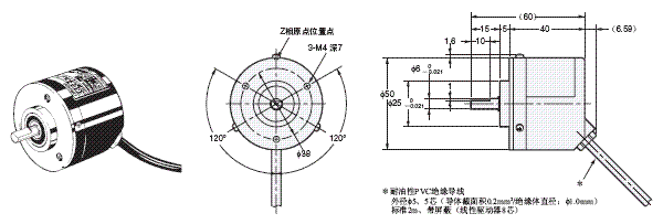 E6C2-C 外形尺寸 3 E6C2-CWZ_Dim