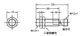 E2EH 外形尺寸 5 E2EH-X3□□-M1□