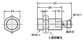 E2EH 外形尺寸 8 E2EH-X7□□-M1□