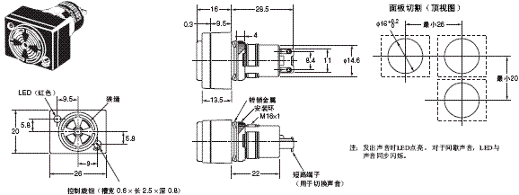 M2BJ 外形尺寸 4 M2BJ-BH_Dim