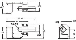 F3SJ系列 外形尺寸 71 F39-PTJ_Dim