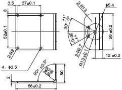 V400-R1 外形尺寸 6 Mounting Bracket_Dim